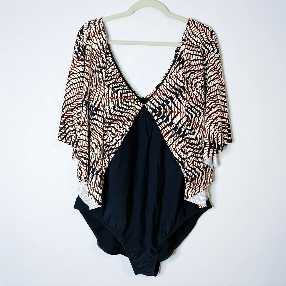 Raisins - Flutter Sleeve One Piece Swimsuit
